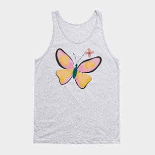 Pink butterfly Tank Top